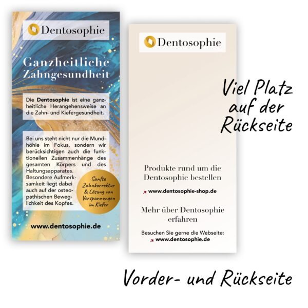 Dentosophie-Info-Flyer für Ihre Praxis – Bild 2